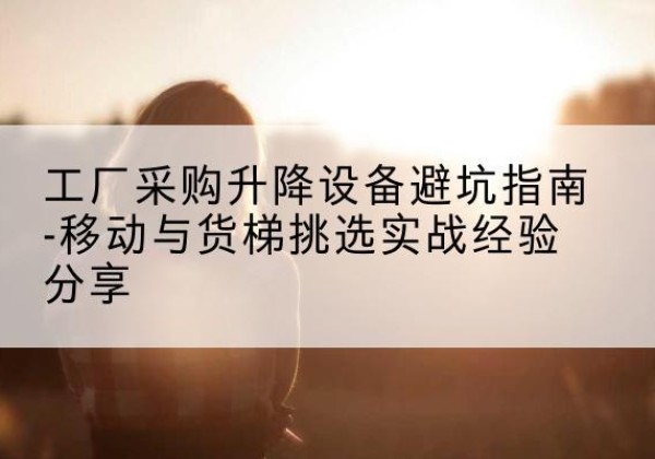 云梦移动式升降机怎么选-工厂采购升降设备避坑指南-移动与货梯挑选实战经验分享